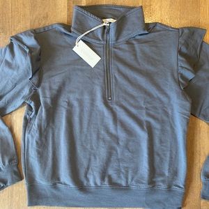 Z Supply BNWT Half Zip Ruffle Pullover